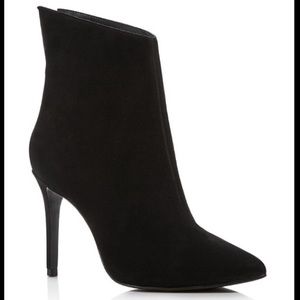 Women's Hendrix High-heel Booties Black Suede